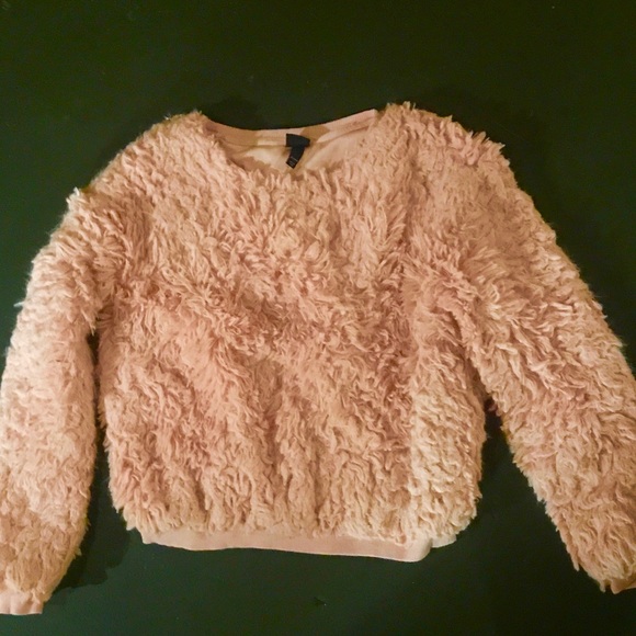 Other - Light Pink Faux Fur Sweater Girls 14/16
